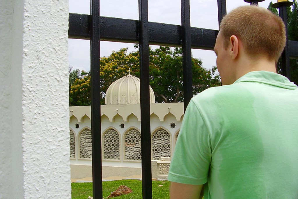 Sweating at the Royal Mausoleum.