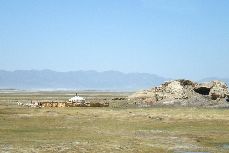 Yurt in the middle of nowhere.