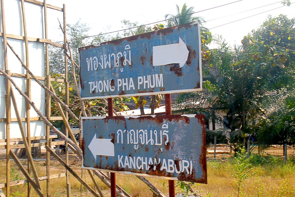 thong-pha-phum-kanchanaburi-road-sign