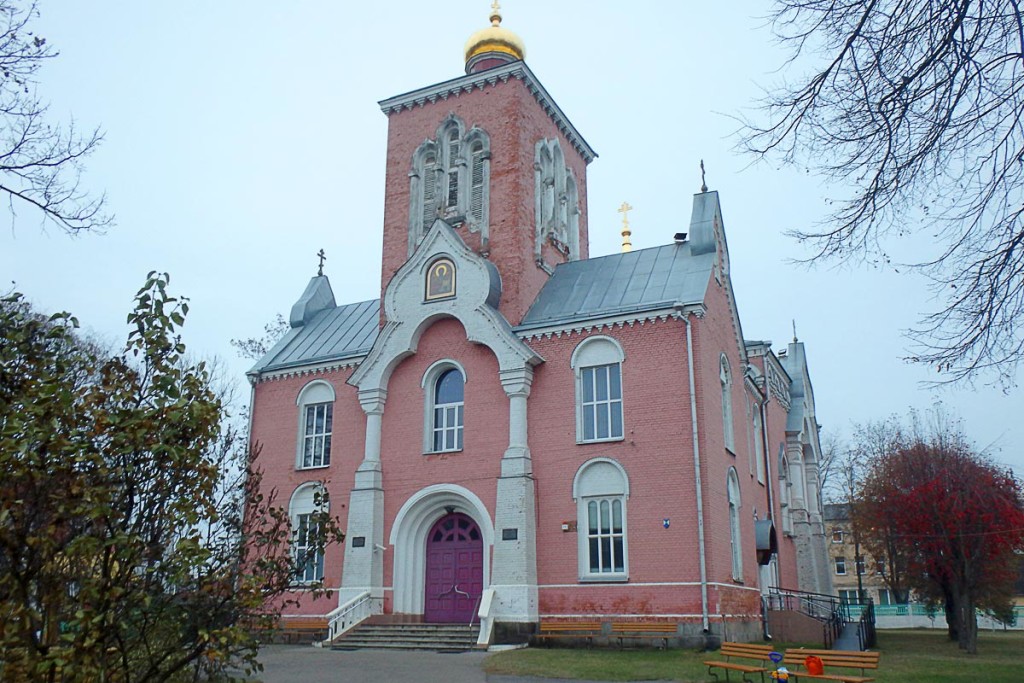 Church on hill in Daugavpils