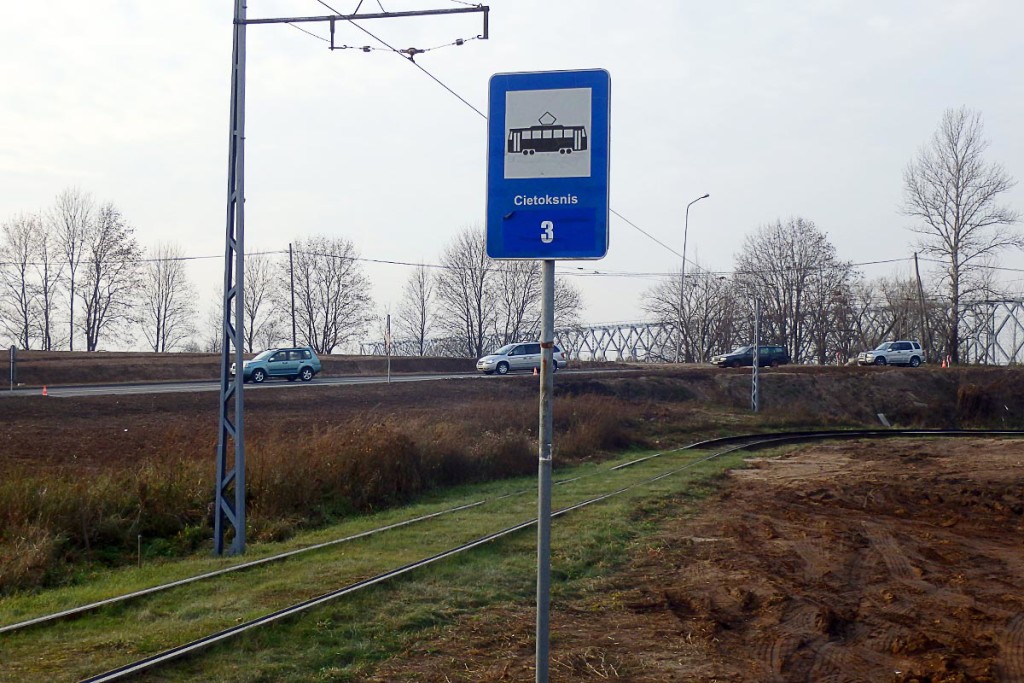 The last stop on the Daugavpils tram: Cietoksnis.
