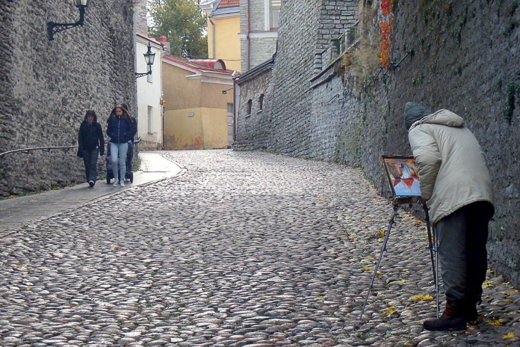 A scene from lovely Old Town Tallinn, Estonia.