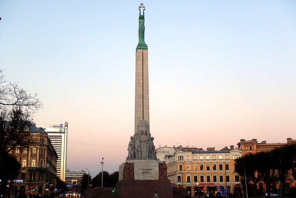 Monument to Freedom in Rīga.