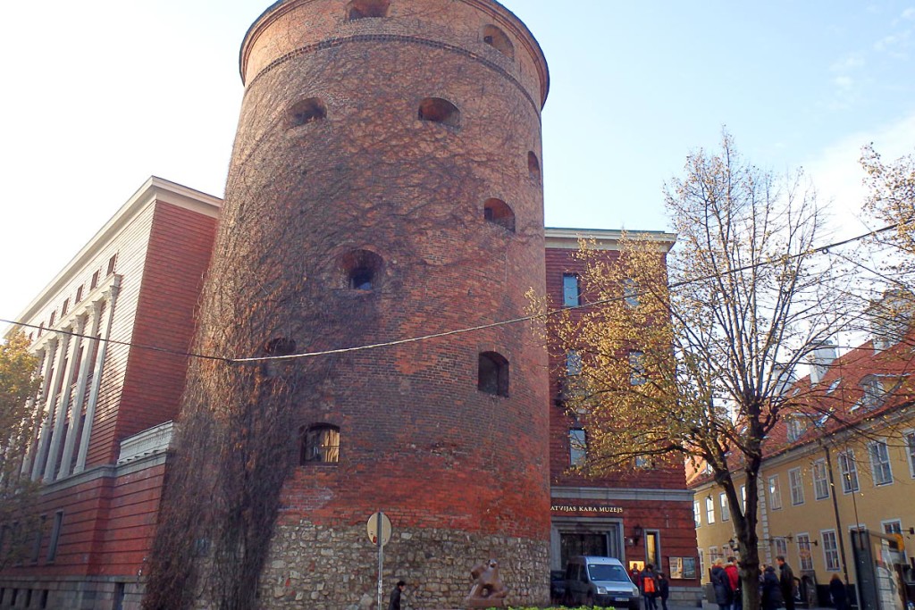 Powder Tower in Old Town in Rīga