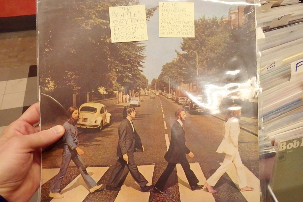 Bootleg Russian Abbey Road, with John and Paul's feet switched.