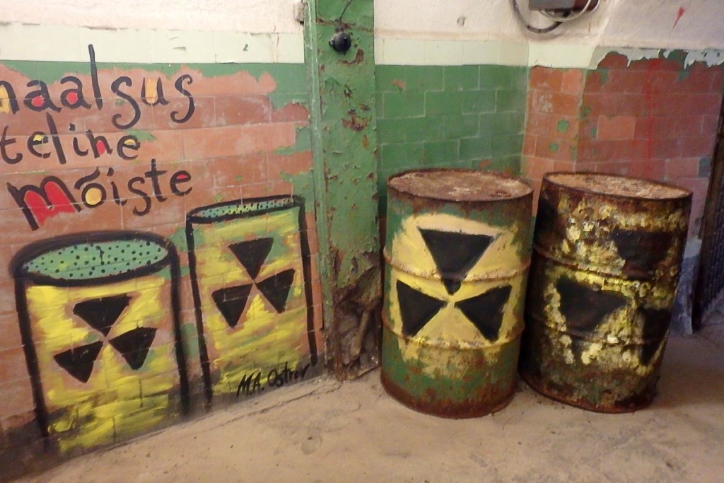 Toxic chemical drums at Patarei prison