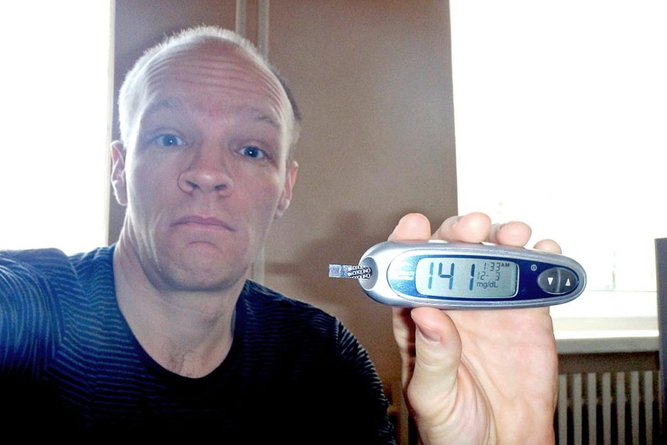 #bgnow 141 before breakfast.