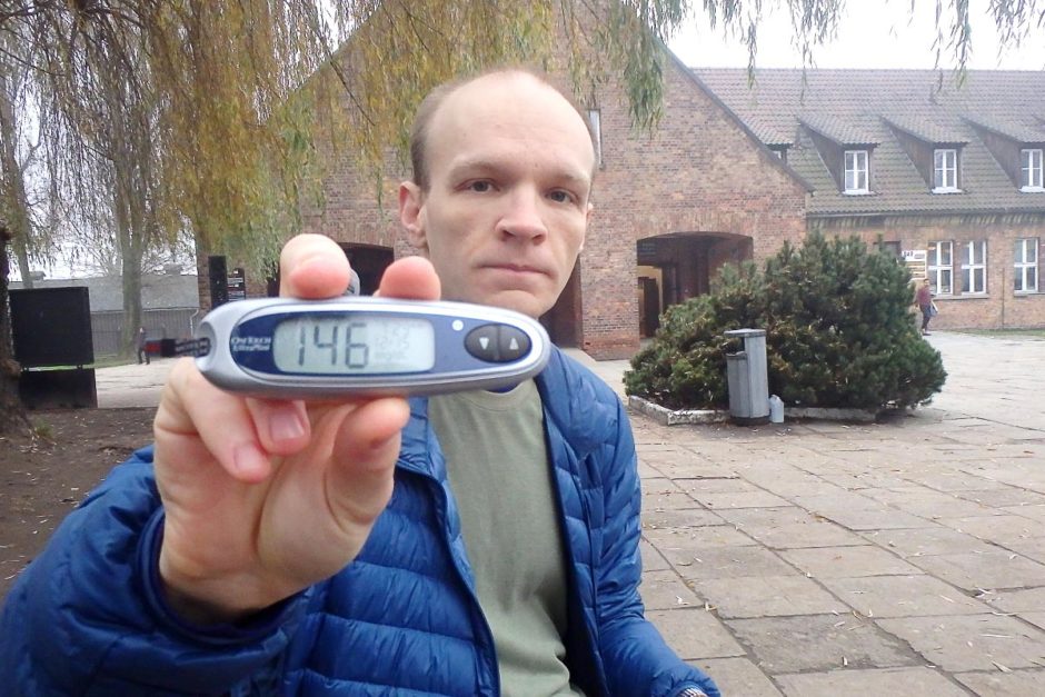 #bgnow 146 at the Auschwitz Museum entrance.