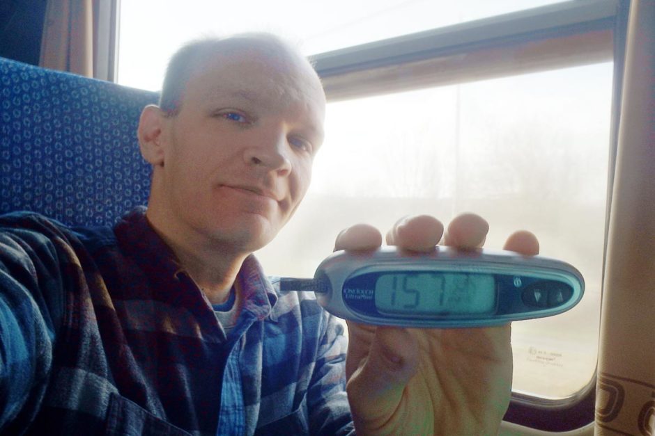 #bgnow 157 just after getting on the first Czech train of my life. Got the highs from the pizza and cookies down finally.