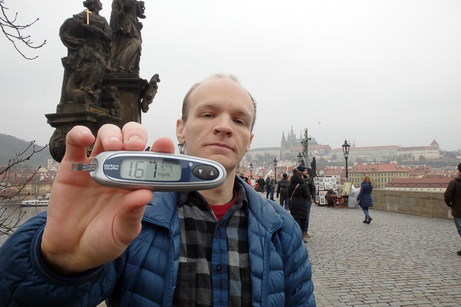 #bgnow 167 on Charles Bridge. Not bad, but I still didn't feel really good. Must be coming down with something.