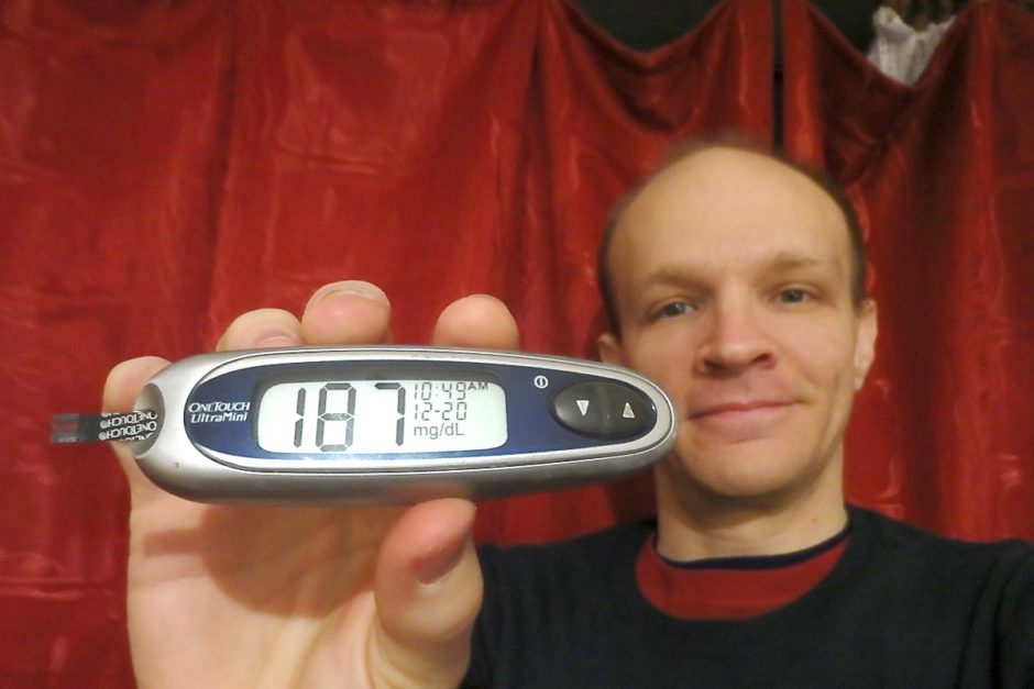 #bgnow 187 after walking several kilometers all day. Pretty good, especially considering the low I had right before lunch.
