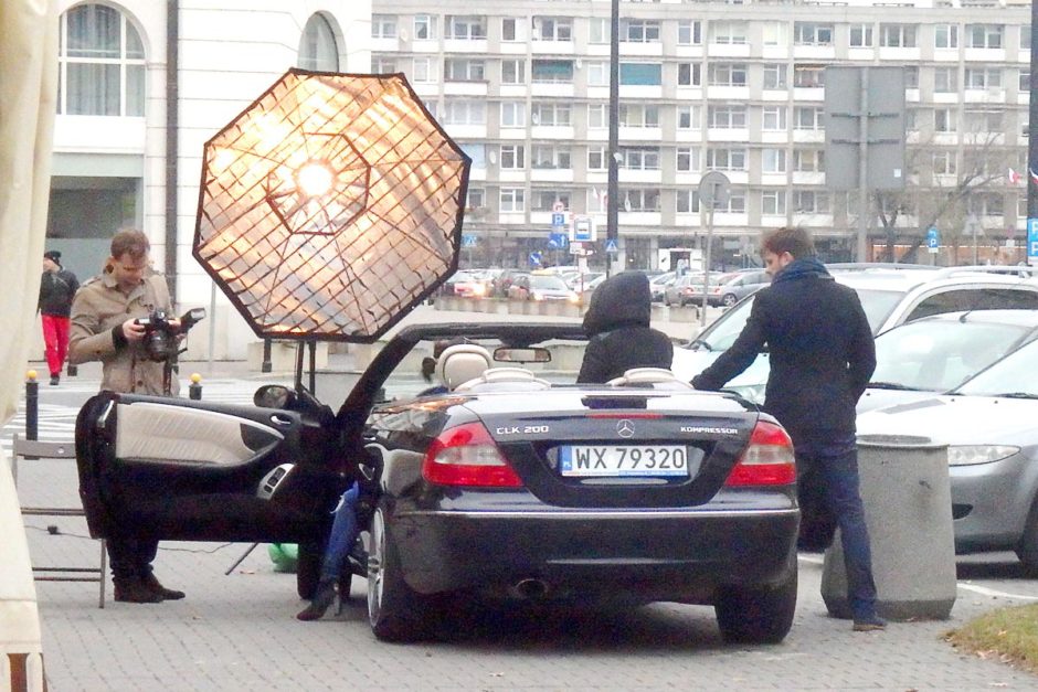 Another photo shoot we happened upon. This one involved two girls sitting in a car.