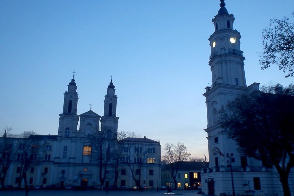 Churches near our guest house in Kaunas