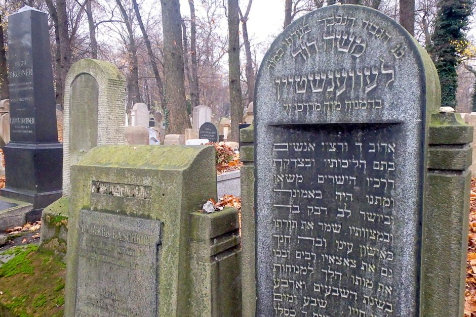 Gravestones in the Old Jewish cemetery in Kraków.