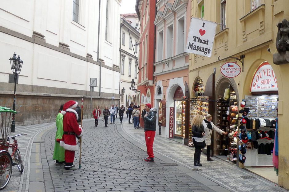 Getting touristy in Prague.