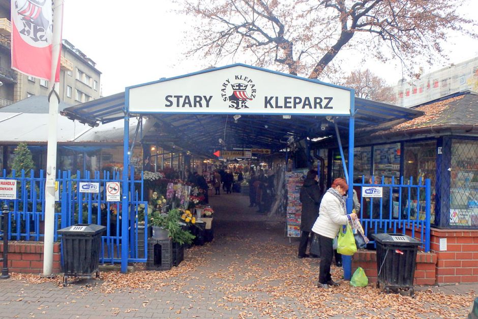 The entrance to Stary Kleparz, a market near the Barbican in Kraków.