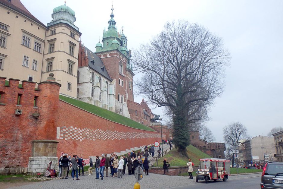 Wawel Castle entrance.