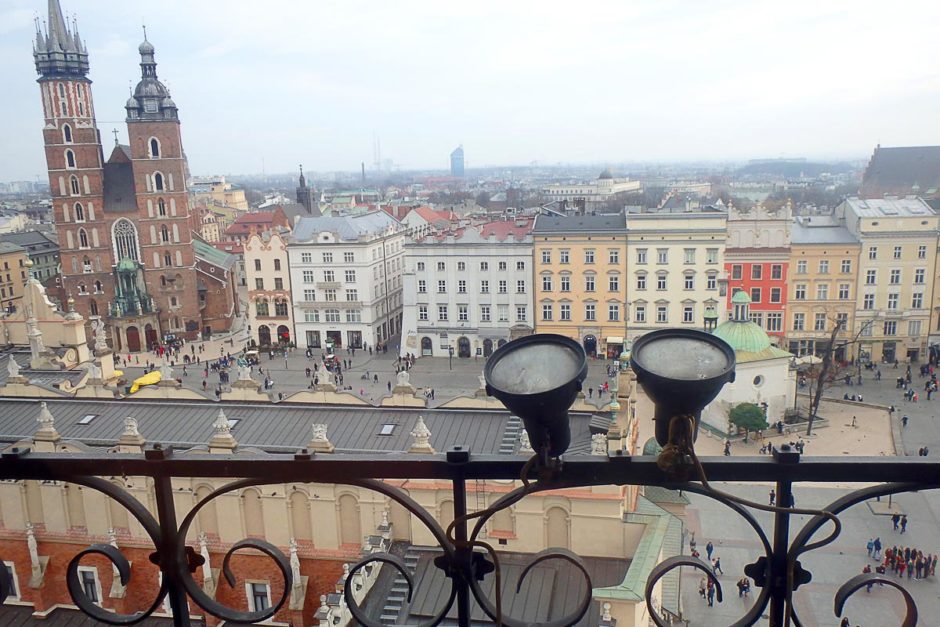 View from one of the windows in the top (climbable) floor in the Tower.