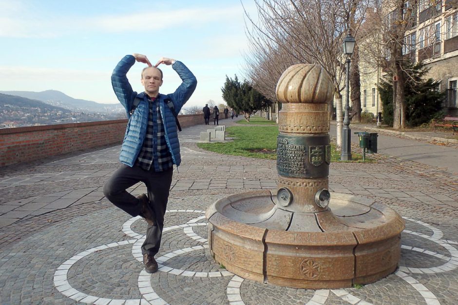Impromptu ballet pose near the castle. Just because I can.