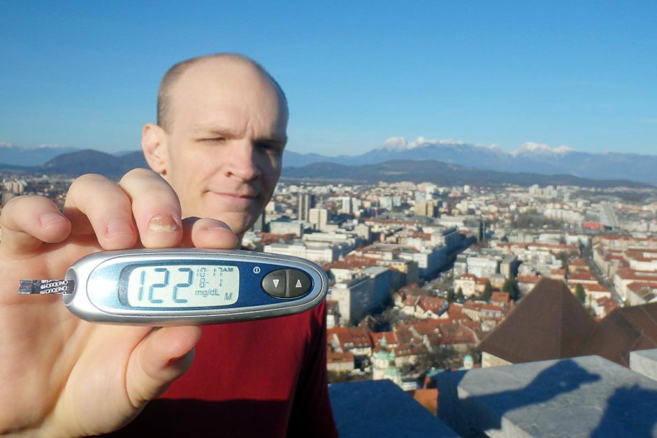 #bgnow 122 on top of the castle tower, looking over Ljubljana to the snowy mountains.