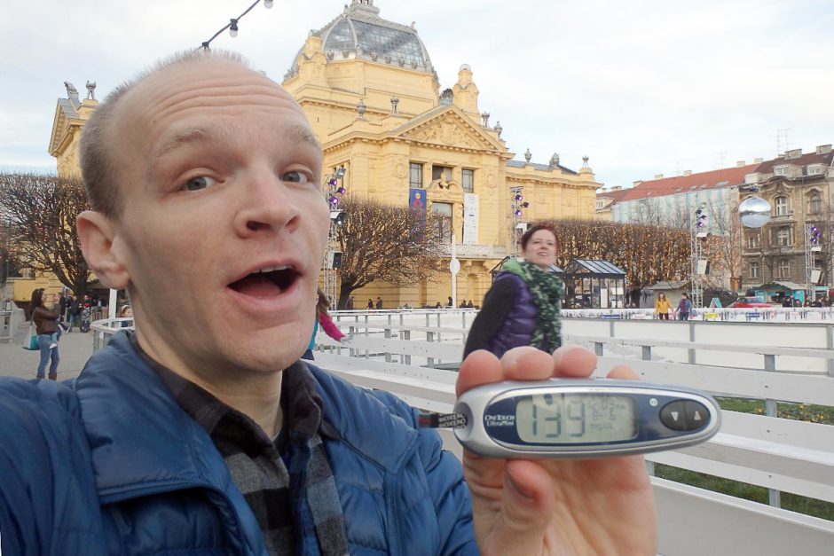 #bgnow 139 before skating. A tad low too quickly after the 297, so I had to keep an eye on it.