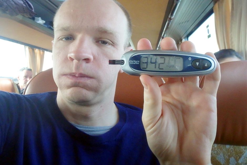 #bgnow 342. Not related to my food intake and Humalog. Something else is afoot. Probably my liver. Yes, my liver is afoot.