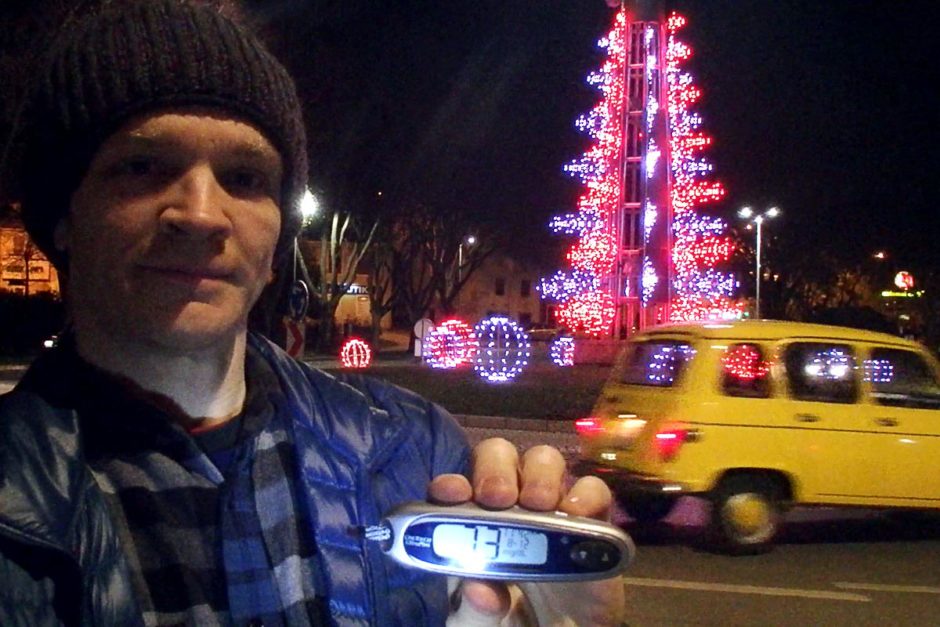 #bgnow 73 in front of the roundabout outside our room in Pula. I'm getting good at this diabetes thing lately.