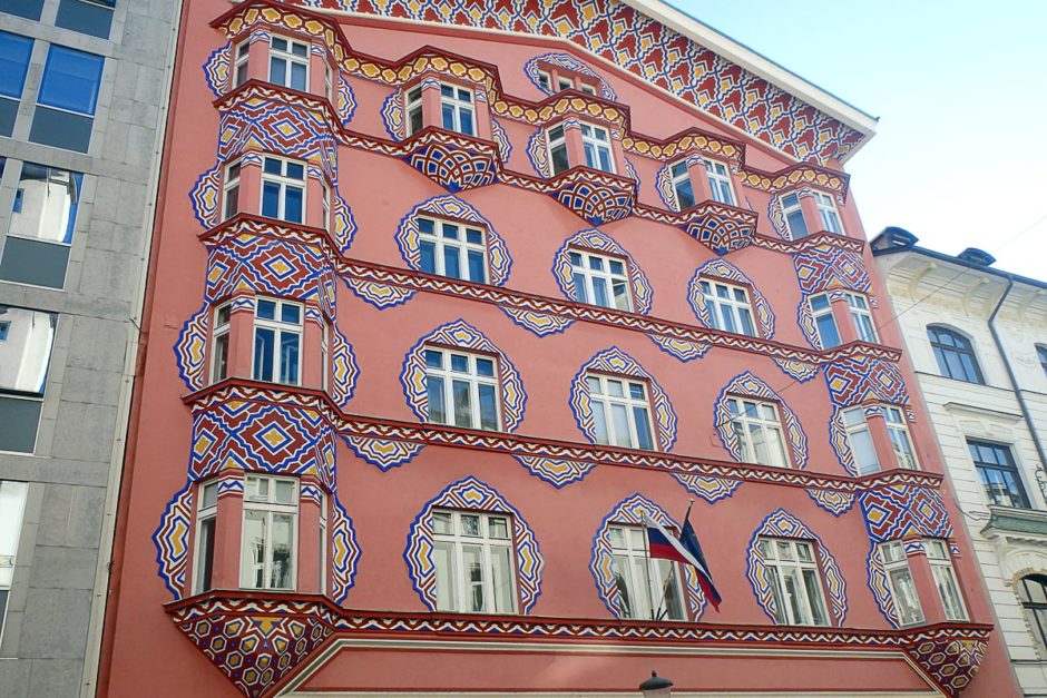 Cool-looking building down the street from our hostel.