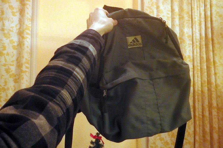 My new used sturdy-looking backpack, only $2!