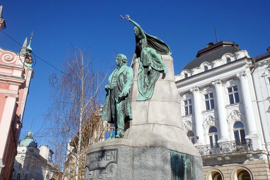 The statue in the main town square.