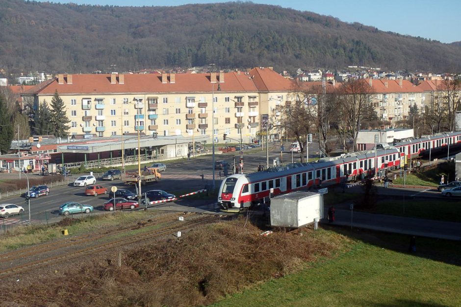 I loved the view of the town from our window. The hills, the fields, the train...