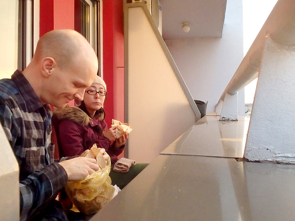 Balcony picnic at sunset in Kraljevo