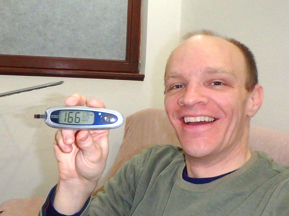 #bgnow 166 before bed. Much better than usual.