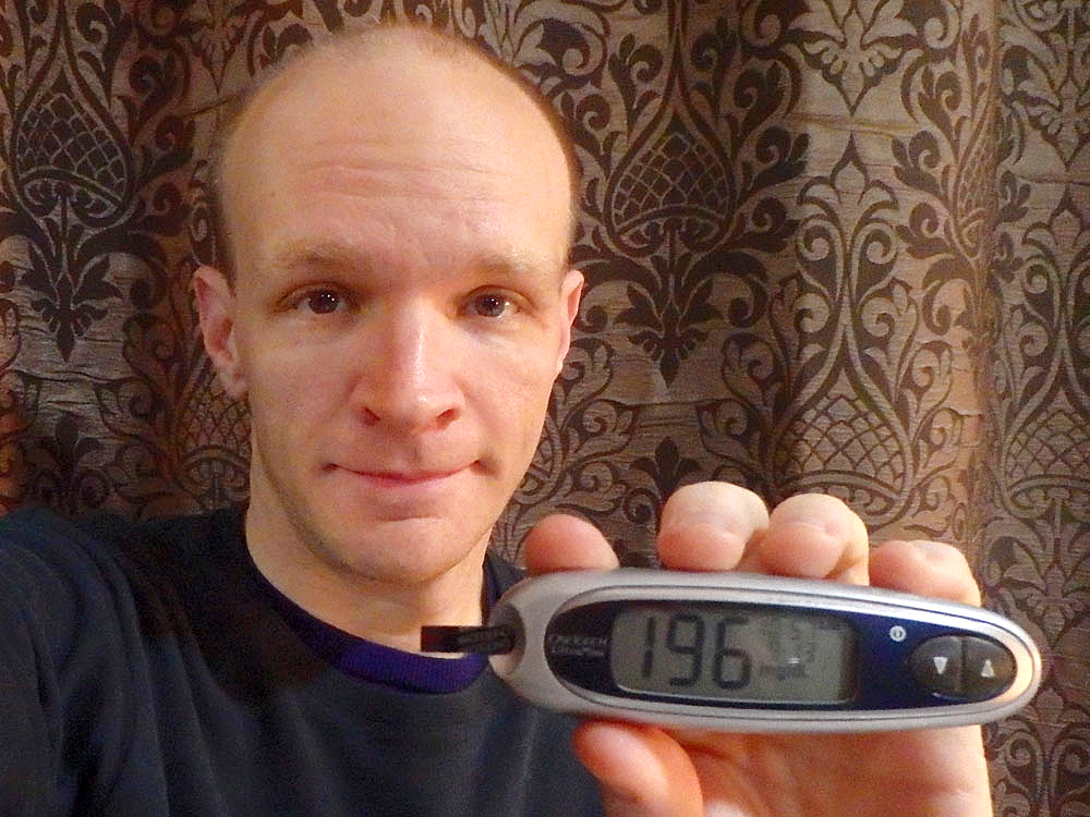 #bgnow 196 before dinner