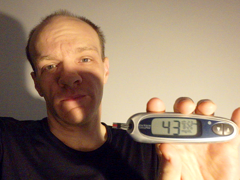 #bgnow 43 early in the morning, second day in a row like this. Hope the Mars bar doesn't make me over 200 like the Twix did yesterday.