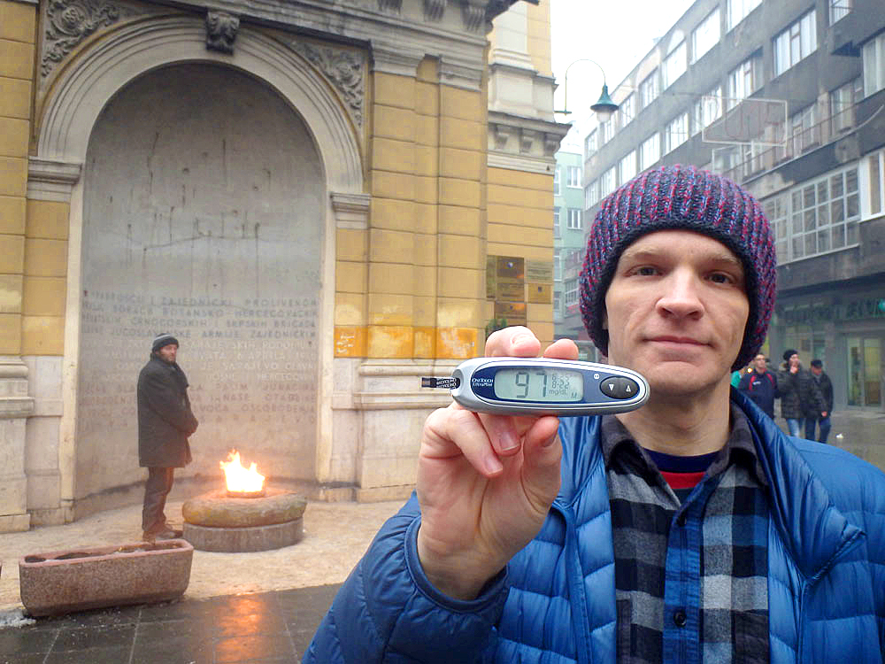 #bgnow 97 at the Sarajevo Eternal Flame monument. Perhaps I will be 97 eternally?