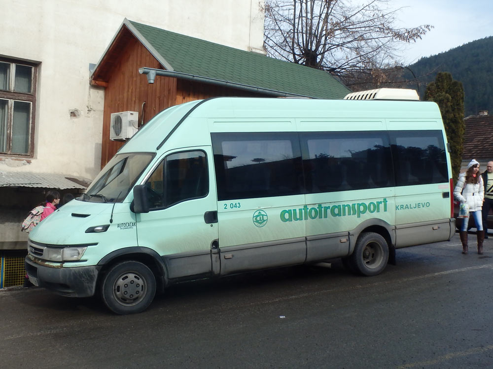 Bus from Ušće to Studenica Monastery