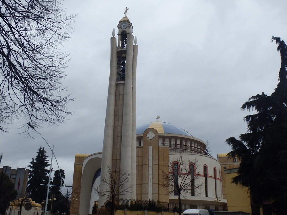 Church in downtown Tirana