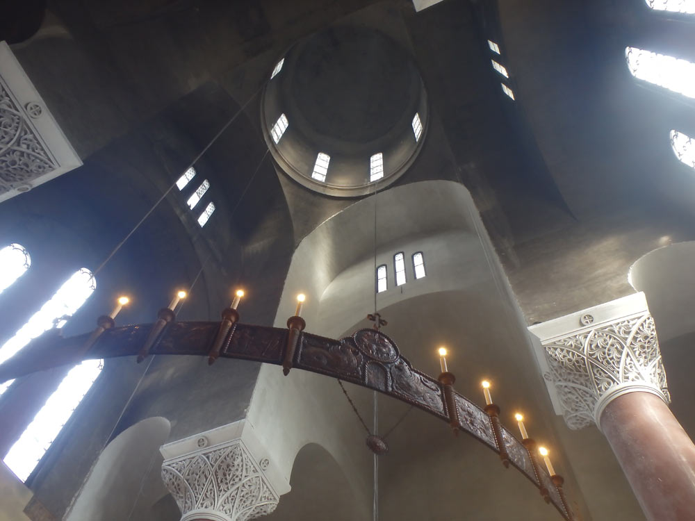 Inside roof at cathedral in Belgrade