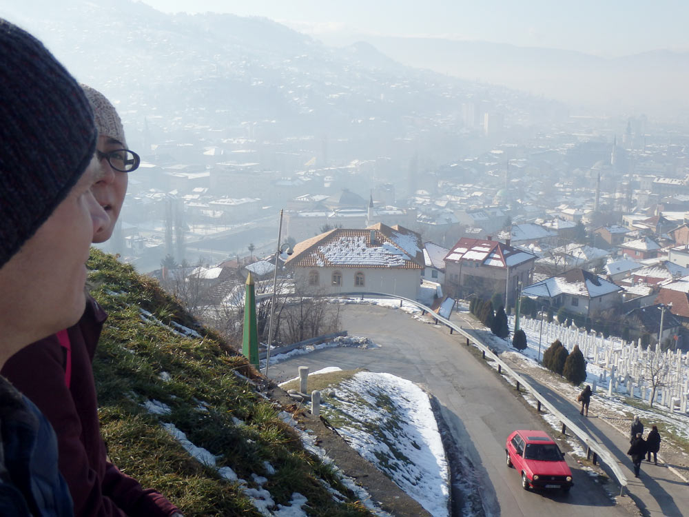 Looking over Sarajevo from the Yellow Bastion