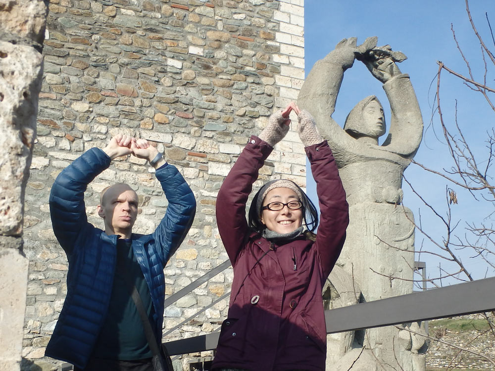 Three strange statues at Kale Fortress