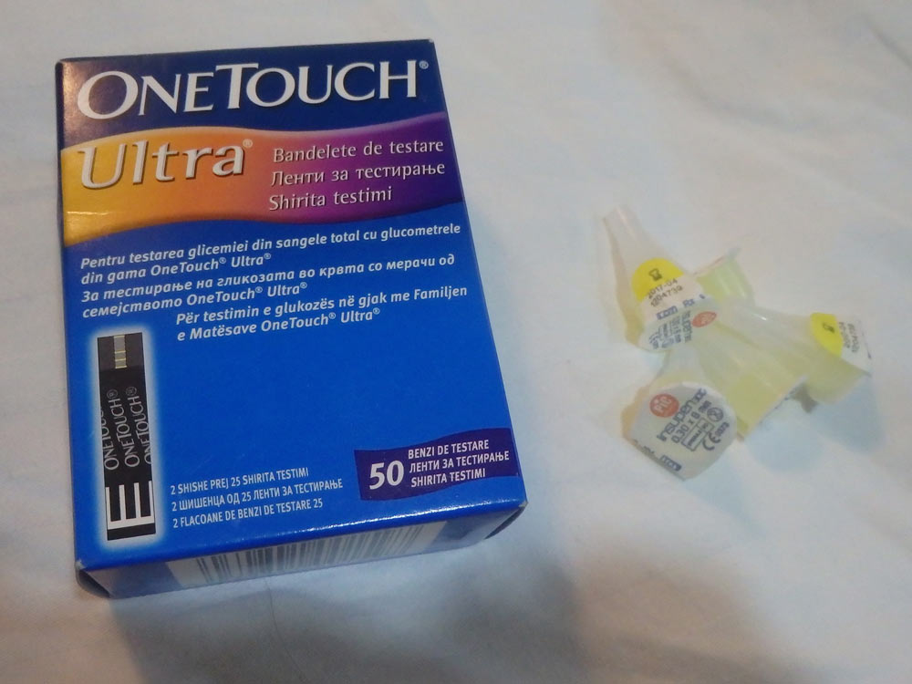 OneTouch Ultra strips in Italian, Serbian, and Albanian (I think).