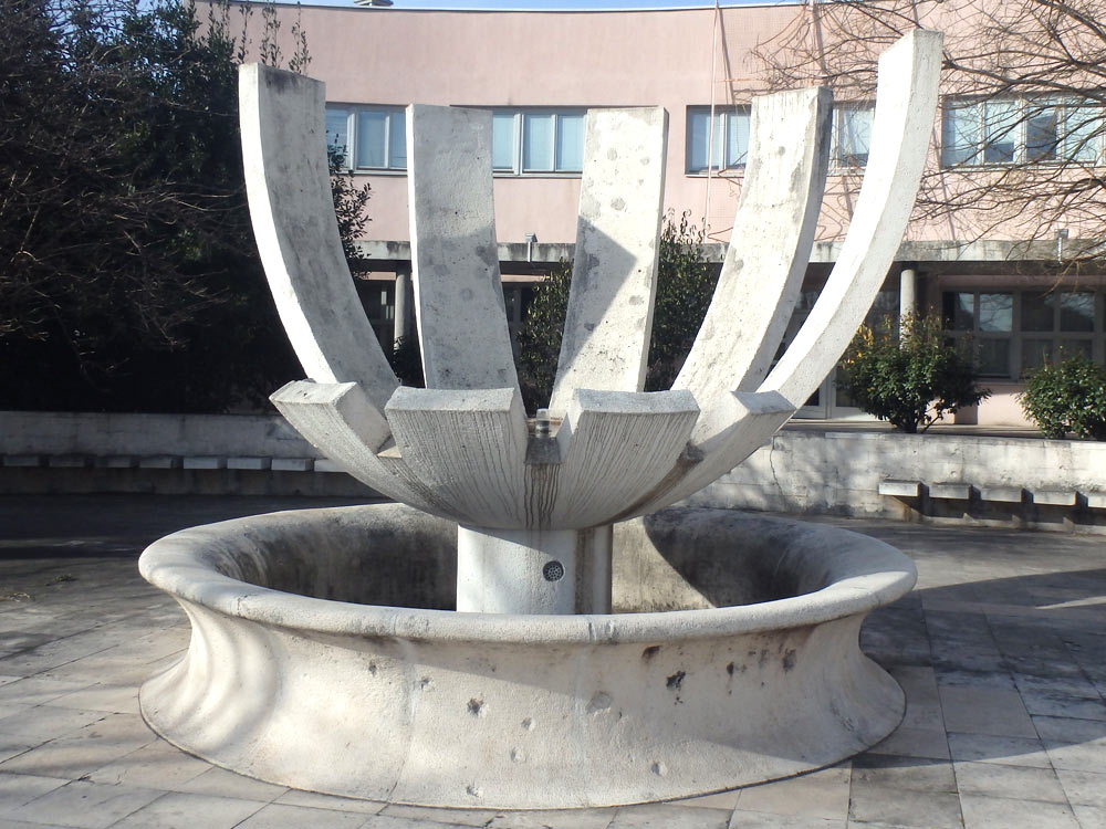 A sculpture in Mostar. Damaged during the war and since restored.