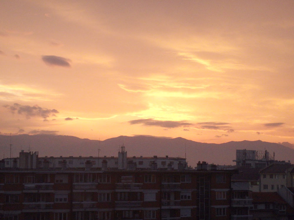 Sunset over Kraljevo