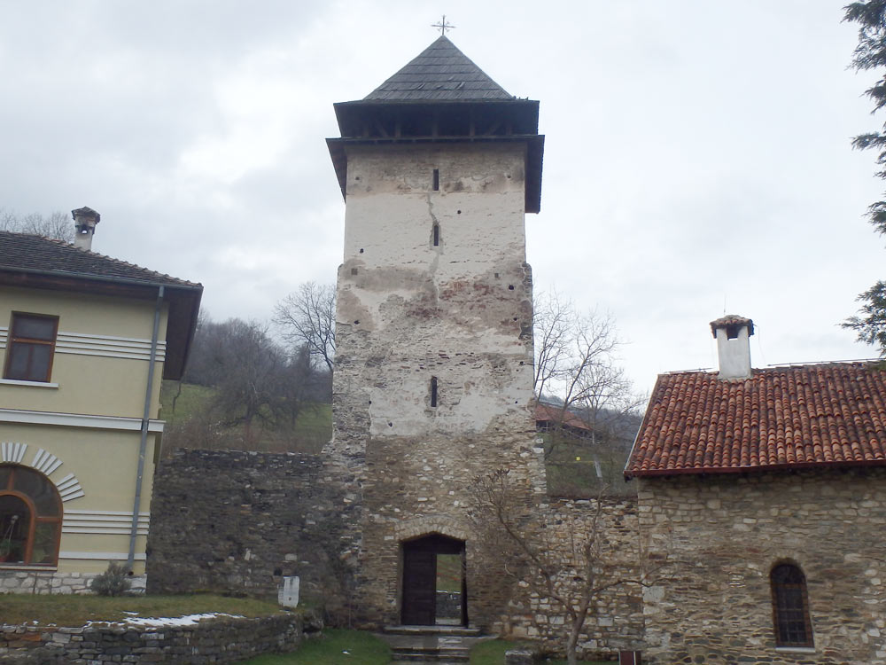 Tower at the back of Studenica Monastery