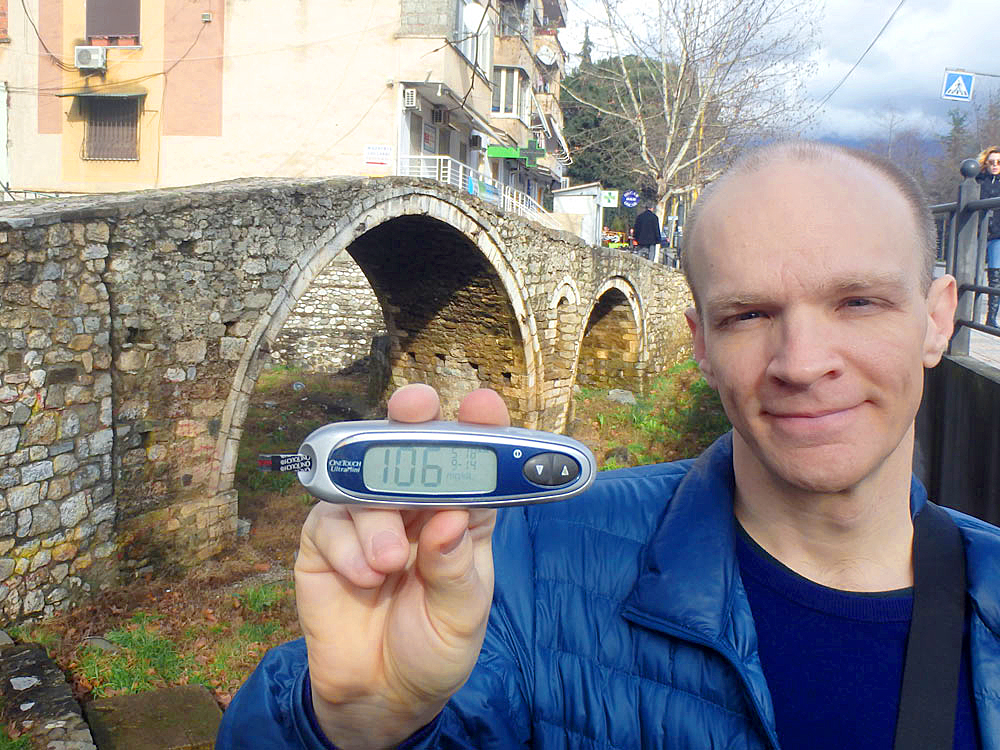 #bgnow 106 near an Ottoman-style bridge in Tirana