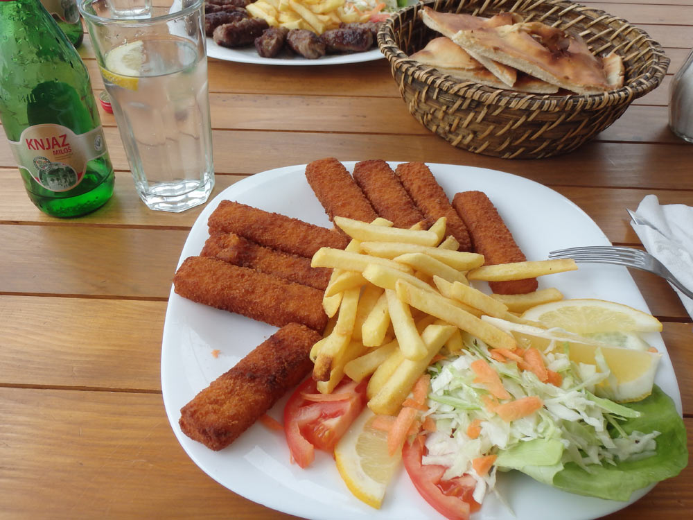 Fish sticks at Star Caffe