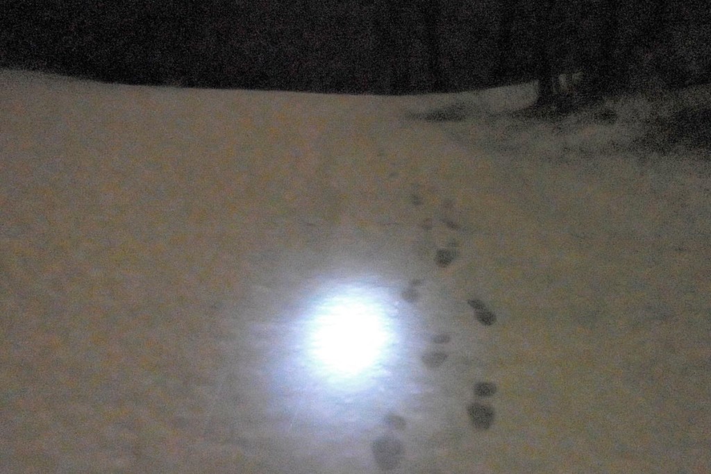 flashlight-and-snow-foorprints-lade-norway