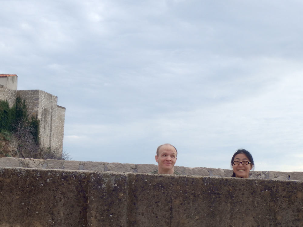 Heads on the Old Town wall