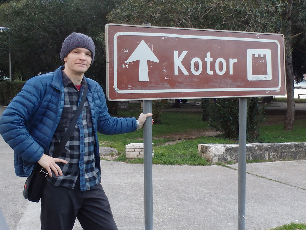 Me with Kotor sign